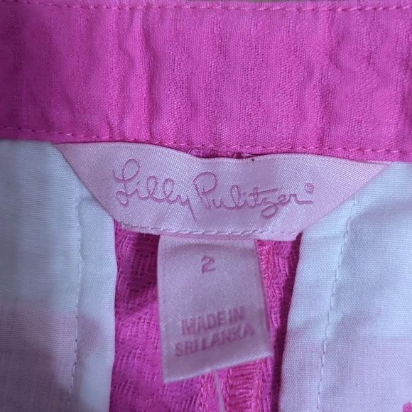 NWT! Lilly Pulitzer Adie Shorts In Magenta Size 2 - Picture 10 of 13